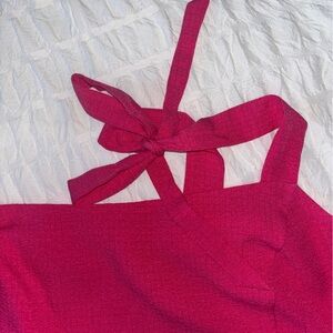 Old Navy Vibrant Pink crop top Textured Garment